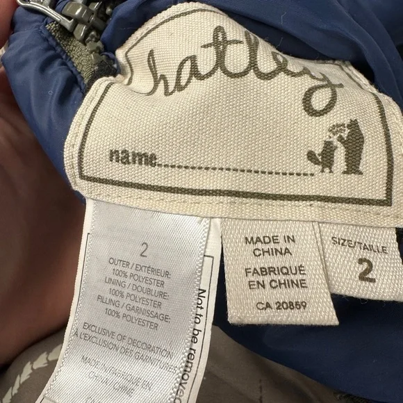 Hatley Reversible Dinosaur Skeleton Puffer Jacket | Size 2 🦖💚 - Picture 5 of 13